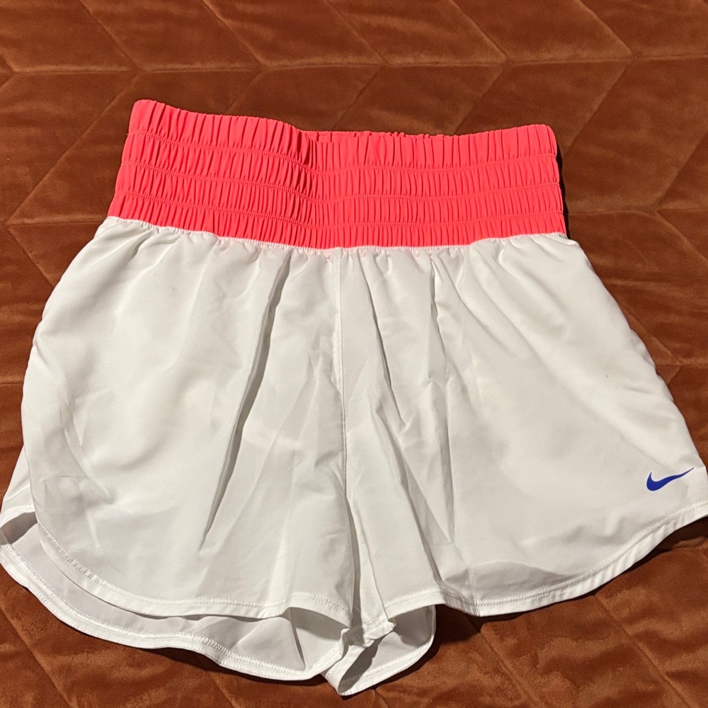 Nike Women's Athletic Shorts with Pink Waistband